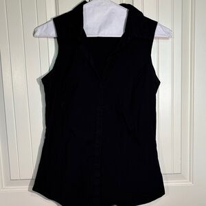 Sleeveless Black Women's Top